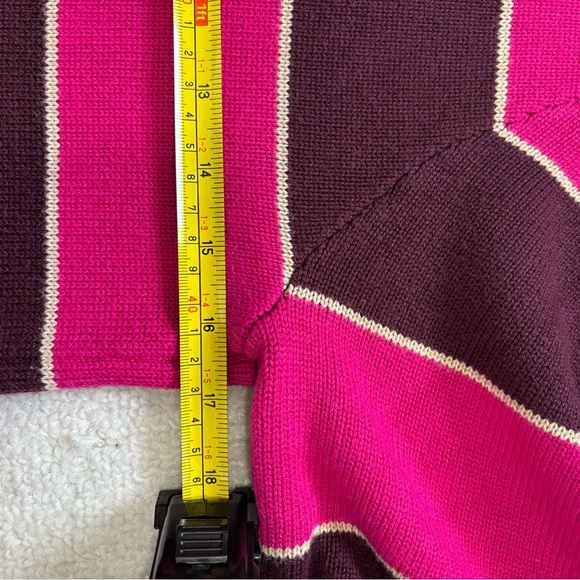 Ann Taylor Burgundy and Pink Knit Top Half Sleeve - Picture 8 of 11